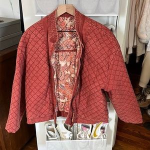 Free people quilted jacket.